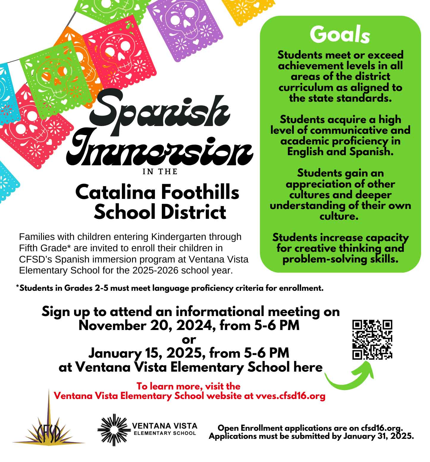 Spanish Immersion Flyer Image